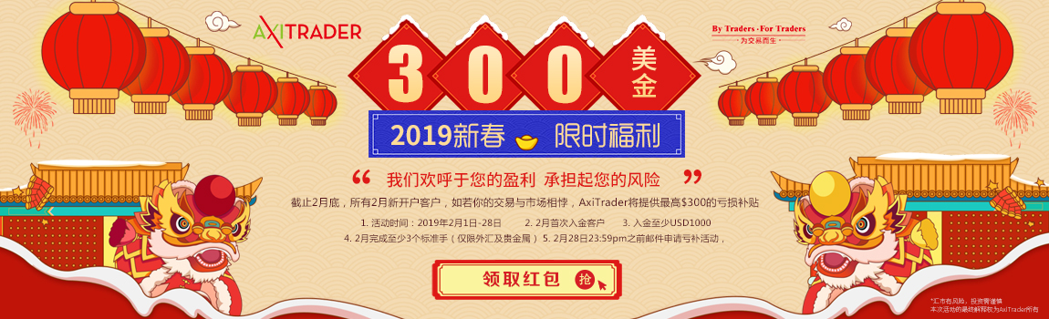 AXITRADER外汇 2019年2月亏损补贴&交易奖励